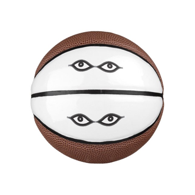 Zipper Eyes Mini Basketball (Front)