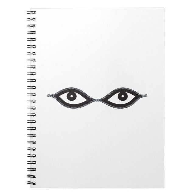 Zipper Eyes Notebook (Front)