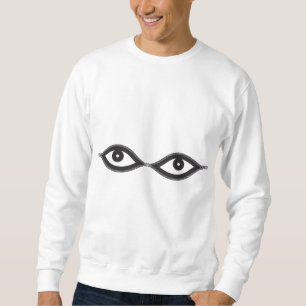 Zipper Eyes Sweatshirt