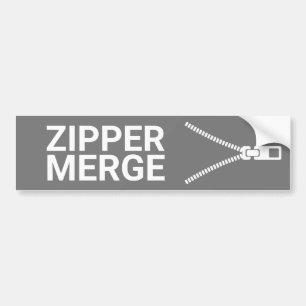 Zipper Merge Bumper Sticker