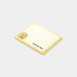 Zipper-Mouth Face Post-it Notes