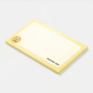 Zipper-Mouth Face Post-it Notes
