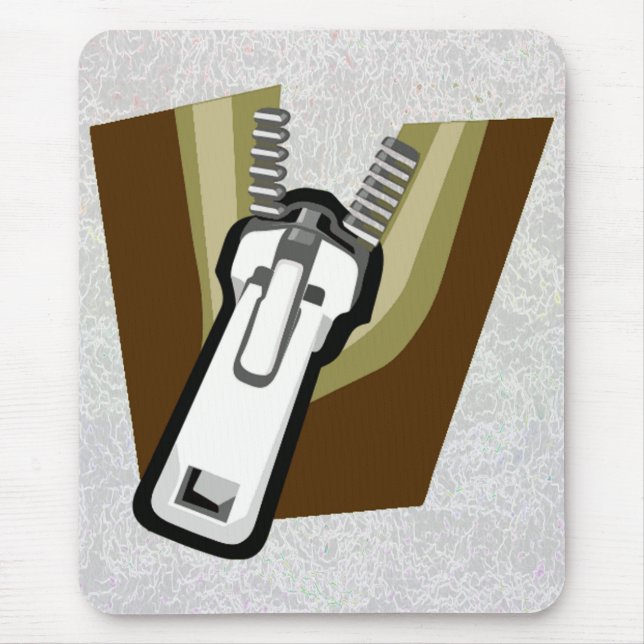 "Zipper On A Mousepad" Mouse Mat (Front)