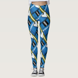 Zipper Outlined Heart Leggings