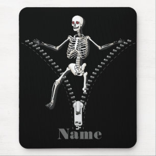 Zipper Skeleton Mouse Mat