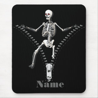 Zipper Skeleton Mouse Mat