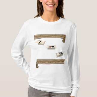 Zippered Love Confession T-Shirt