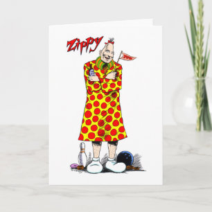 Zippy blank note card