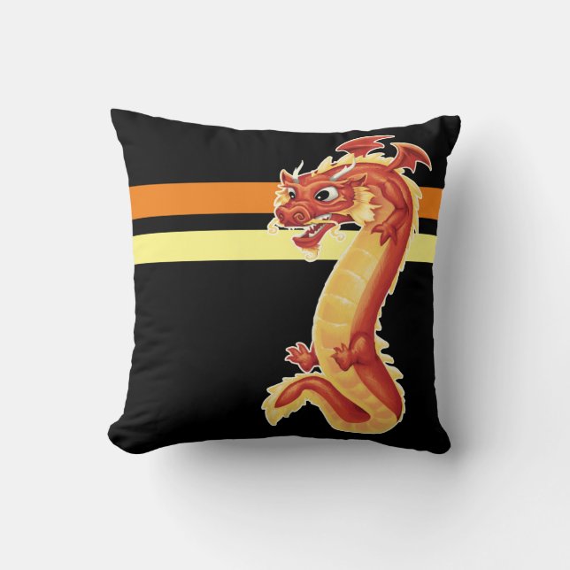 Zippy Dragon Cushion (Front)