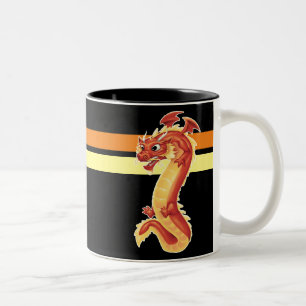 Zippy Dragon Two-Tone Coffee Mug