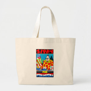 Zippy for President Large Tote Bag