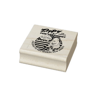 Zippy for President! Rubber Stamp