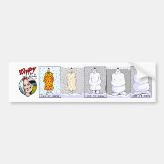 Zippy:Let It Snow bumper sticker