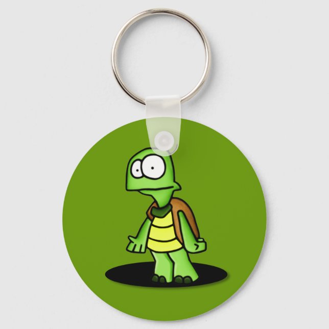Zippy the Turtle	Keychain Key Ring (Front)