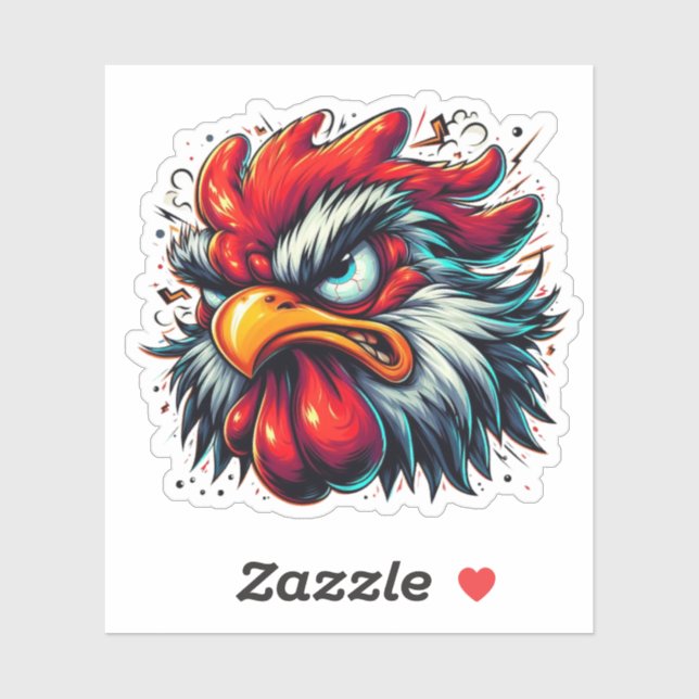 "Zippy the Vivid Rooster" Vinyl (Sheet)