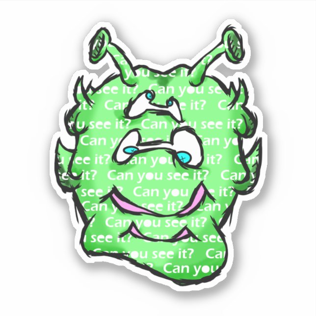 Zippy Trippy Alien Dazs Can Sticker (Front)