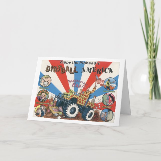 Zippy's Dirtball America Notecard (Front)