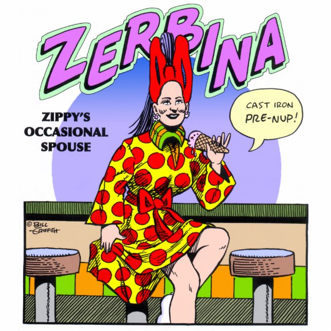 Zippy's occasional spouse, Zerbina Standing Photo Sculpture (Front)