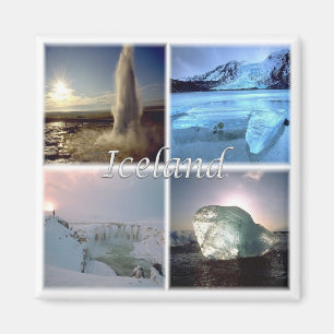 zIS002 ICELAND, Fridge Magnet