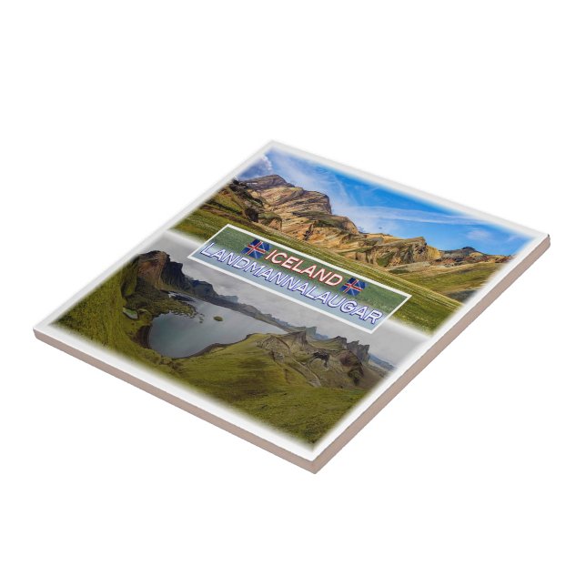 zIS003 LANDMANNALAUGAR, Iceland, Tile (Side)