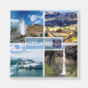 zIS004 LANDMANNALAUGAR - Iceland - Fridge Magnet