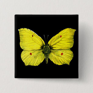 Zitronenfalter 15 Cm Square Badge