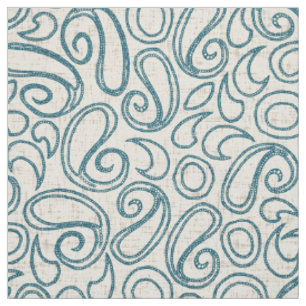 ziya cream blue fabric
