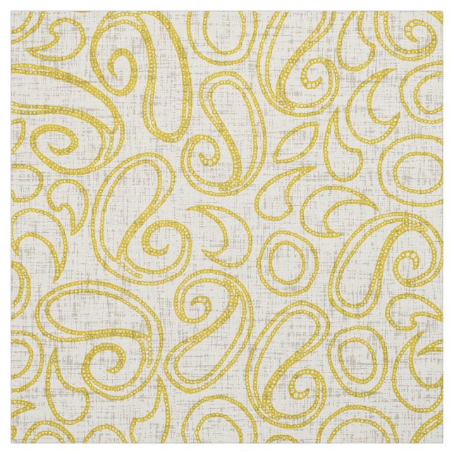 ziya cream yellow fabric (Swatch)