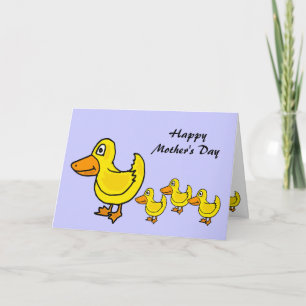 ZJ- Ducks in a Row Mother's Day Card