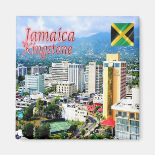 zJM005 KINGSTON, Jamaica, America, Fridge Magnet