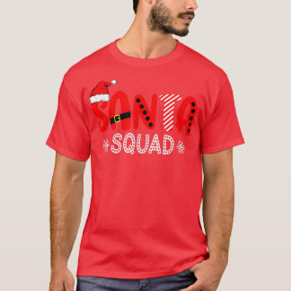 Zjn8 Plaid Santa Squad Merry Xmas Christmas Vibes  T-Shirt