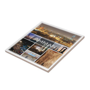 zJO005 AMMAN panorama, Jordan, Asia, Tile