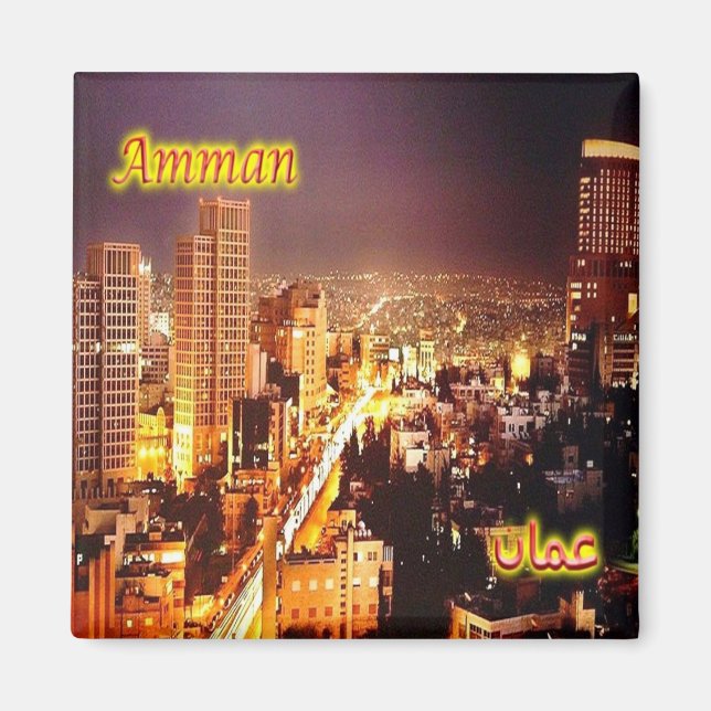 zJO007 AMMAN panorama, Jordan, Asia, Fridge  Magnet (Front)