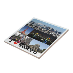 zJP003 i love TOKYO, Japan, Asia, Tile