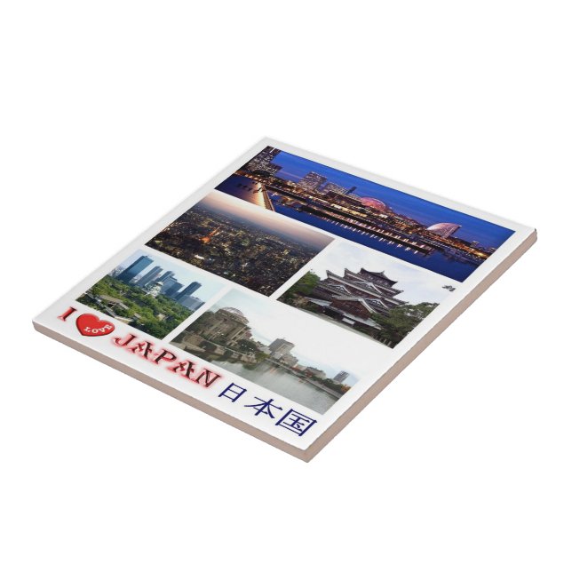 zJP007 i love JAPAN, Asia, Tile (Side)