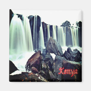 zKE009 KENYA, Fourteen Falls, Africa, Fridge Magnet