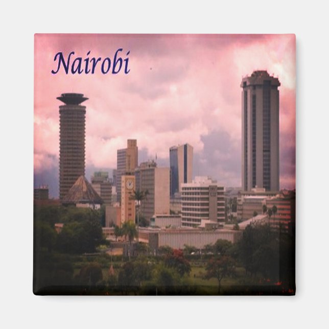 zKE016 NAIROBI, Cityscape, Kenya, Africa, Fridge Magnet (Front)