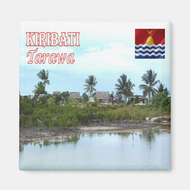 zKI004 TARAWA, KIRIBATI, Oceania, Fridge Magnet (Front)