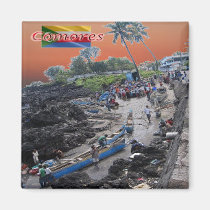 zKM010 COMOROS, Fishermen, Africa, Fridge Magnet