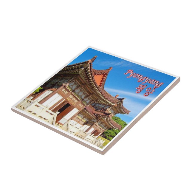 zKP005 Tomb King Tongmy, PYONGYANG, North Korea, Tile (Side)