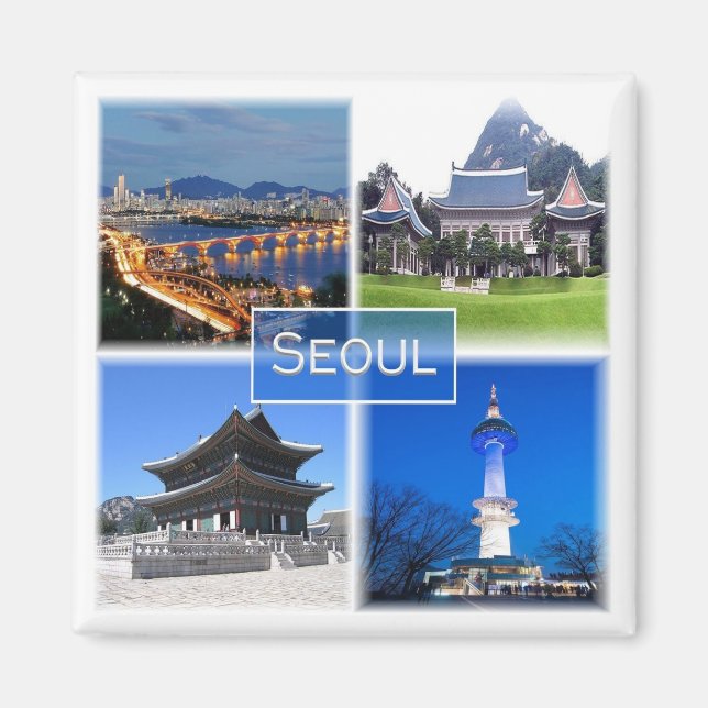 zKR003 SEOUL, South Korea ROK, Asia, Fridge Magnet (Front)