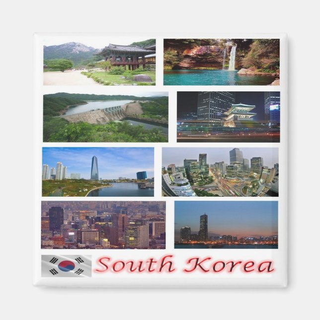 zKR004 SOUTH KOREA, Asia, Fridge Magnet (Front)