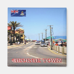 zKY003 GEORGE TOWN, Cayman Islands, Fridge Magnet