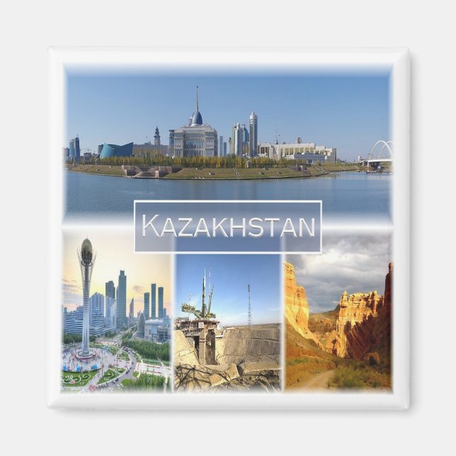 zKZ003 ASTANA, Kazakhstan, Asia, Fridge Magnet (Front)