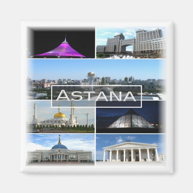 zKZ004 ASTANA mosaic, Kazakhstan, Asia, Fridge Magnet (Front)