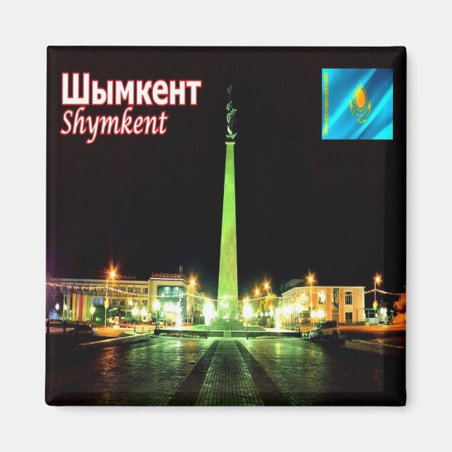 zKZ005 SHYMKENT, Kazakhstan, Asia, Fridge Magnet (Front)
