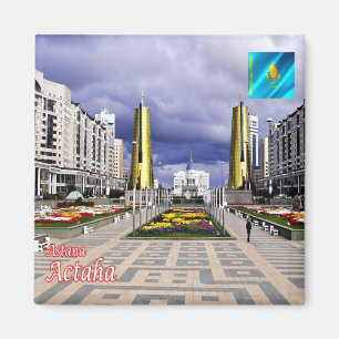 ZKZ008 ASTANA panorama, Kazakhstan, Asia, Fridge  Magnet