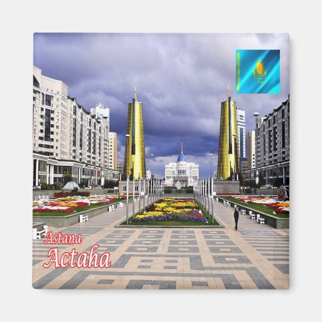 ZKZ008 ASTANA panorama, Kazakhstan, Asia, Fridge  Magnet (Front)