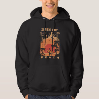 Zlatni Rat Beach Sunset Summer Vacation Vintage So Hoodie
