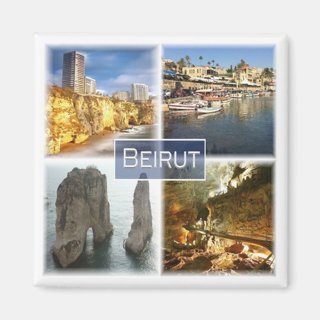 zLB004 BEIRUT, Lebanon, Asia, Fridge Magnet (Front)